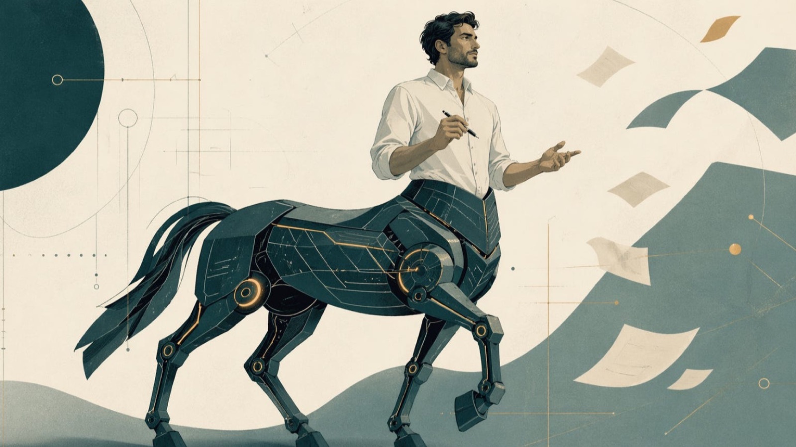 Illustration for AI Does the 80% That Looked Like the Job