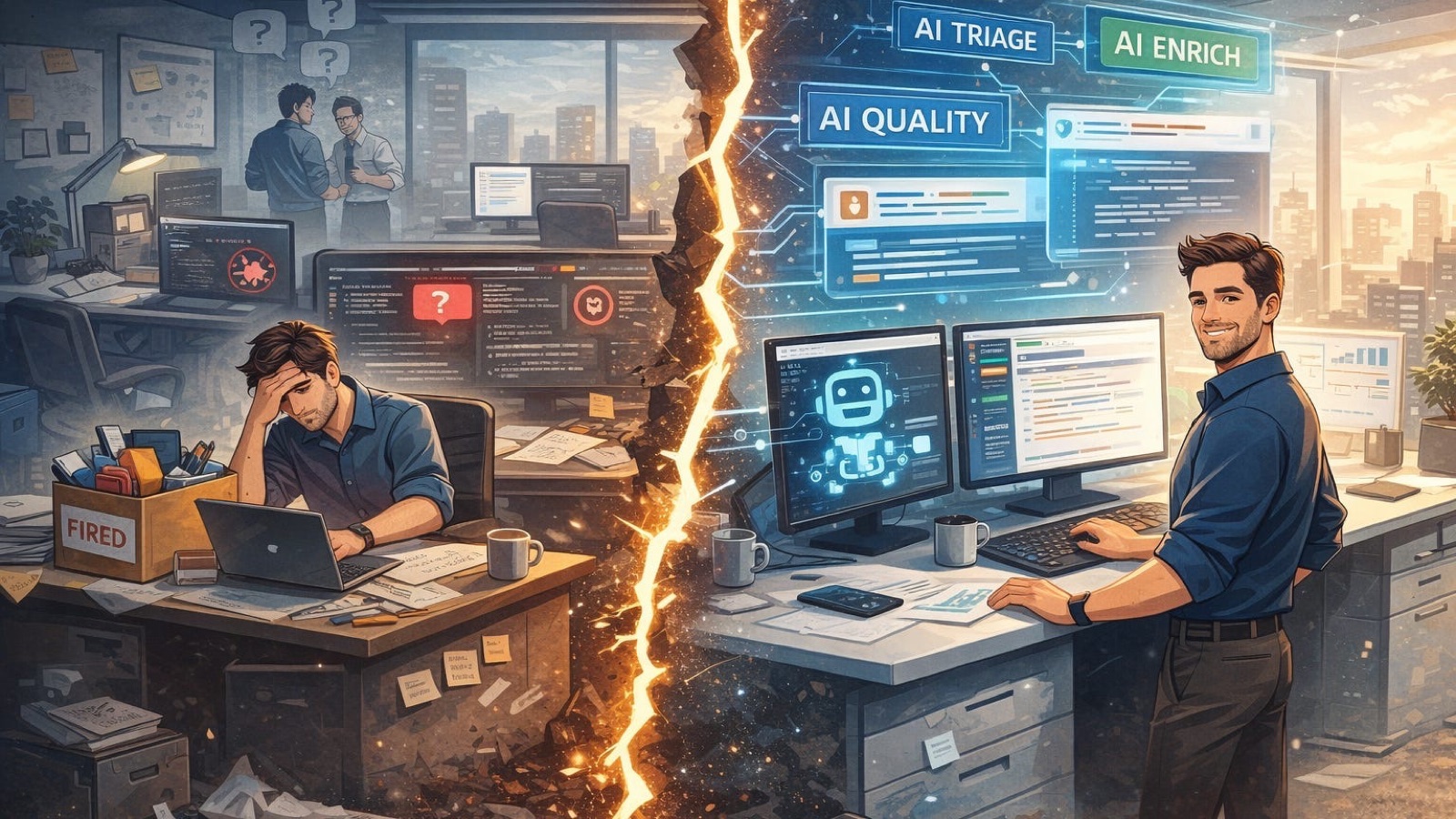 Illustration for Fired for Using Too Much AI… Then Hired to Lead With It