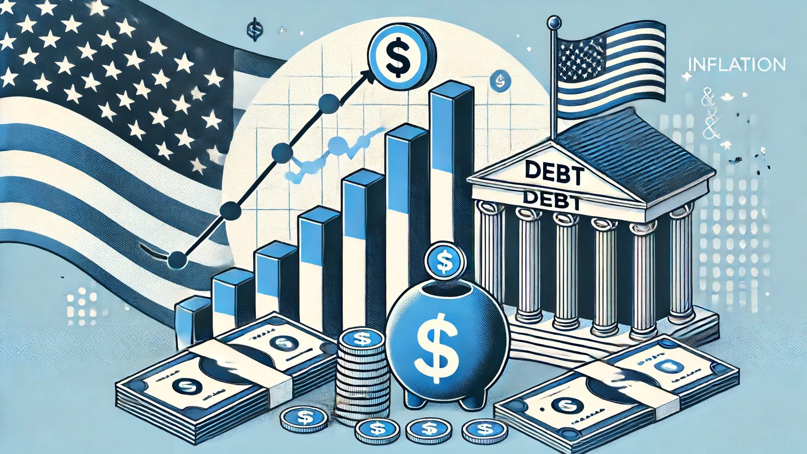 Illustration for Inflation and Debt: Understanding the Basics and Implications for the US Economy
