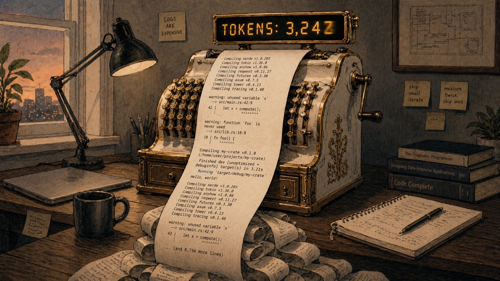 Illustration for Paying Rent on a Log File