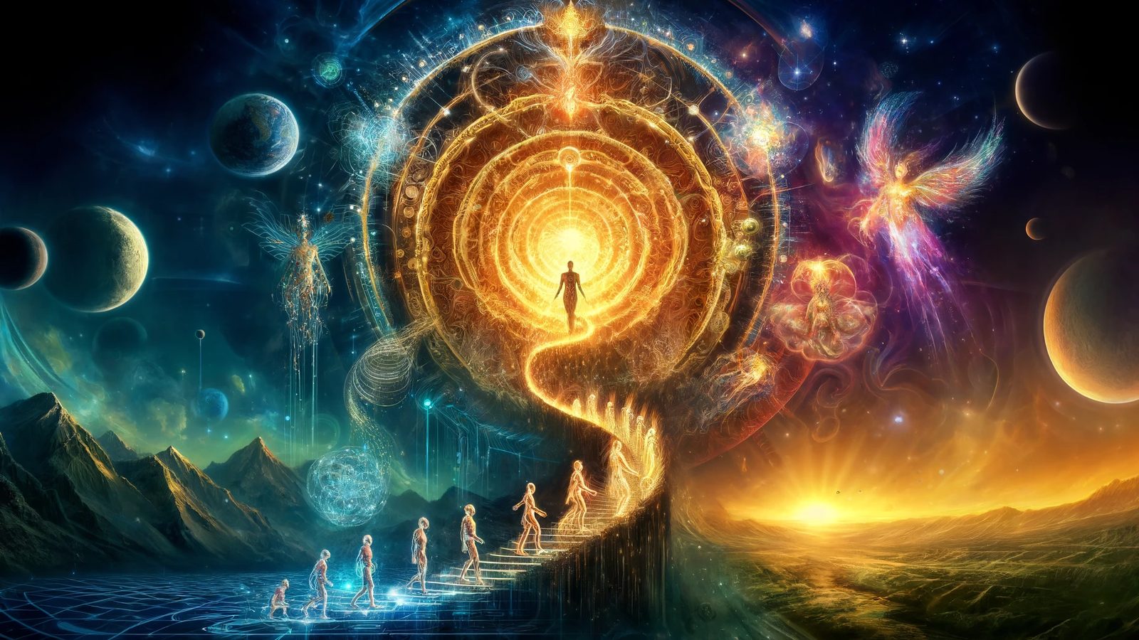 Illustration for The Eternal Cycle: A Hypothesis on the Evolution of Intelligence