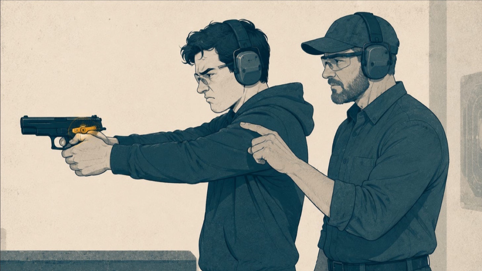 Illustration for The Safety Was On