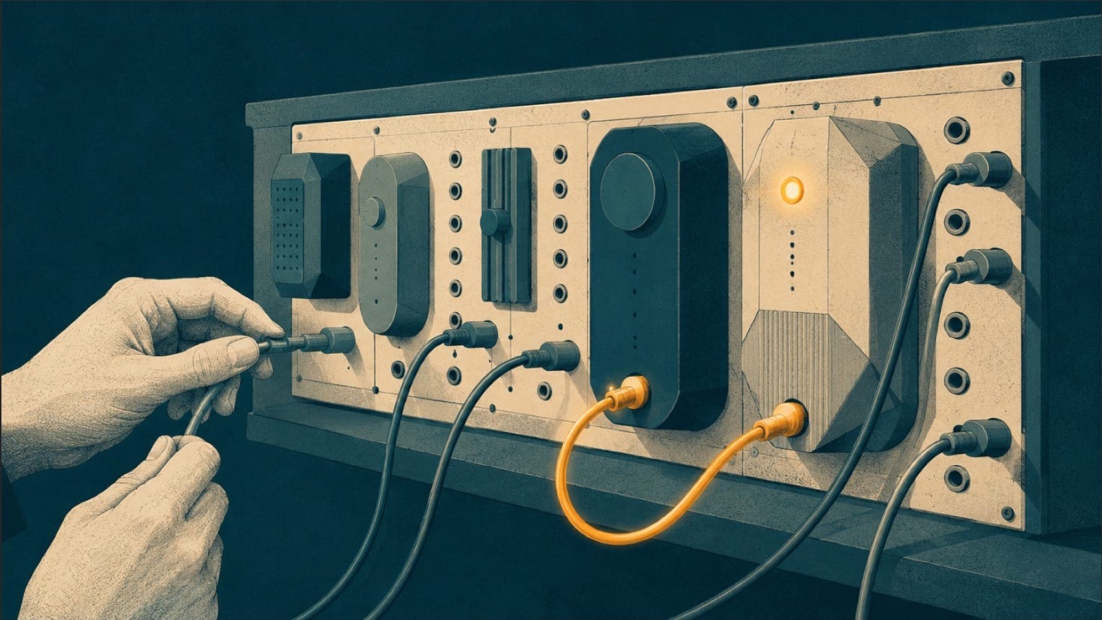 Illustration for Wiring Agents to Each Other